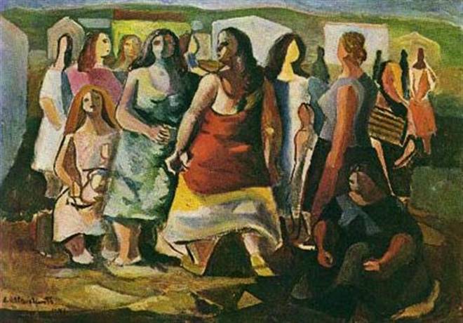 Mulheres Protestando. Di Cavalcanti, 1941. Fonte: Obvious.