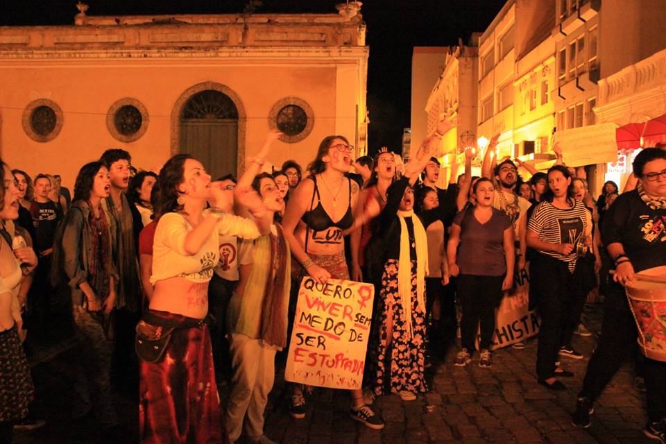 Mulheres contra a cultura do estupro em Florianópolis. Arquivo Catarinas/Ana Claudia Araujo