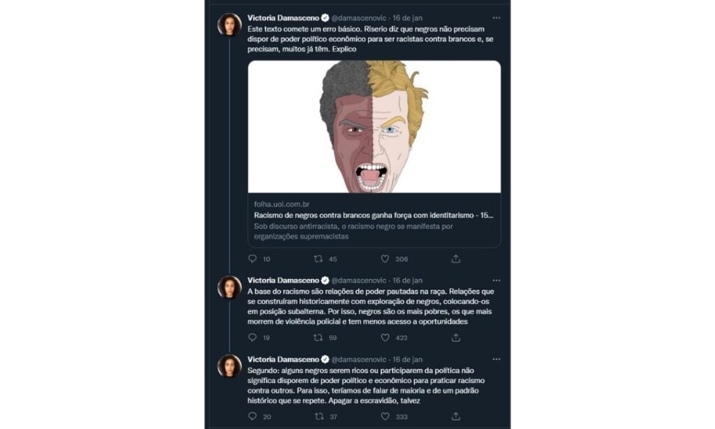 Jornalistas da Folha de São Paulo divulgam carta em repúdio à coluna racista_